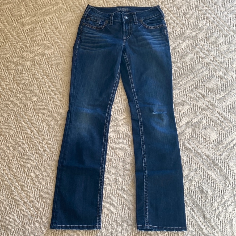 Silver boot cut jean